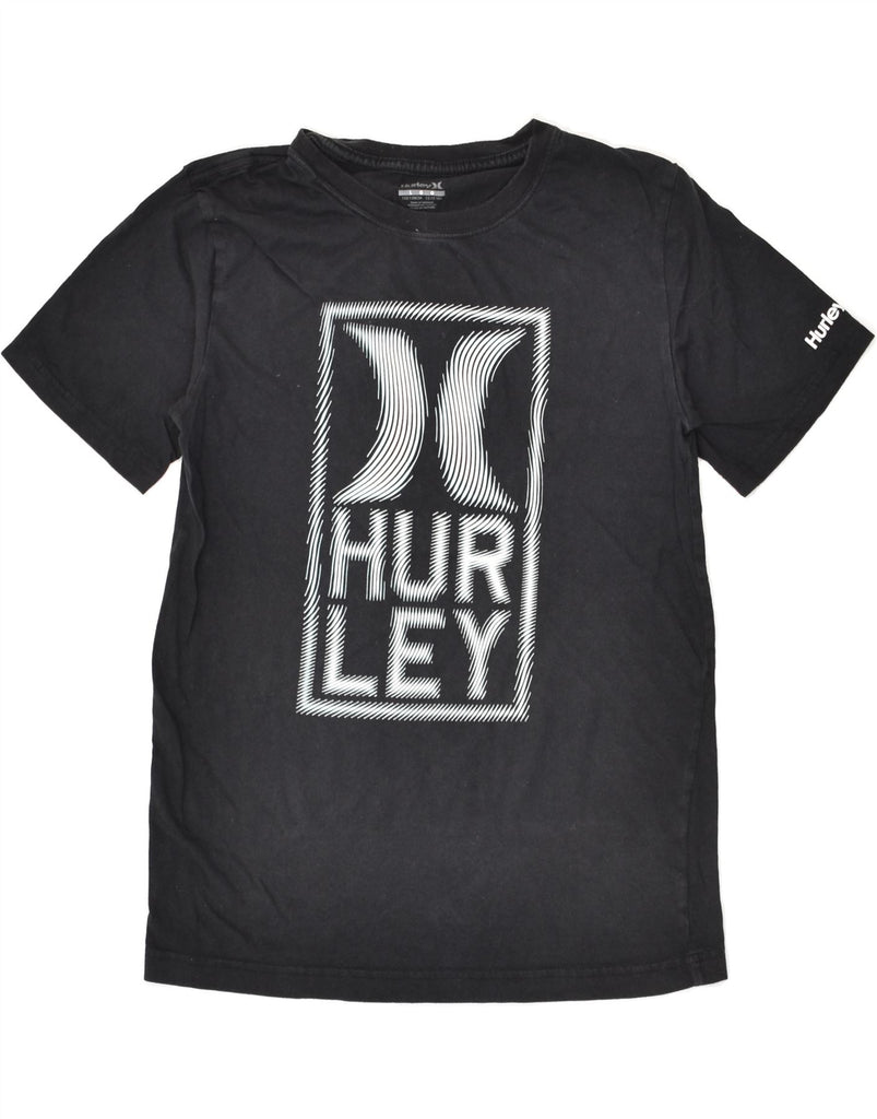 HURLEY Boys Graphic T-Shirt Top 12-13 Years Large Black | Vintage Hurley | Thrift | Second-Hand Hurley | Used Clothing | Messina Hembry 