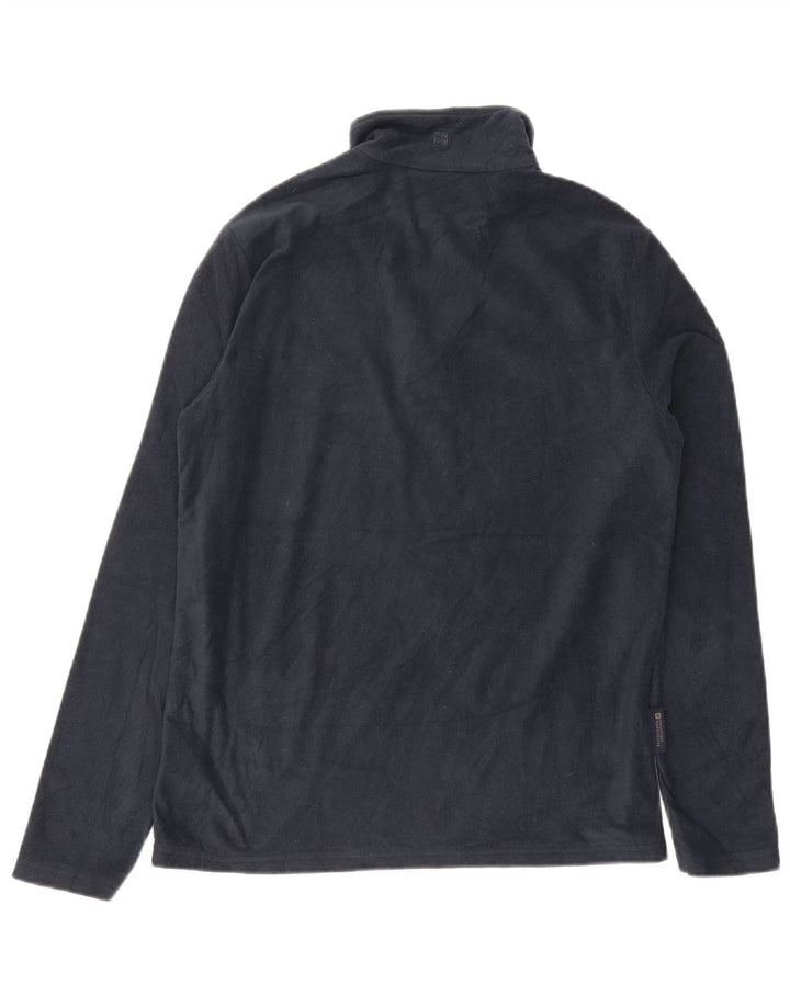 Mountain Warehouse Mens Zip Neck Fleece Jumper XS Navy Blue Polyester