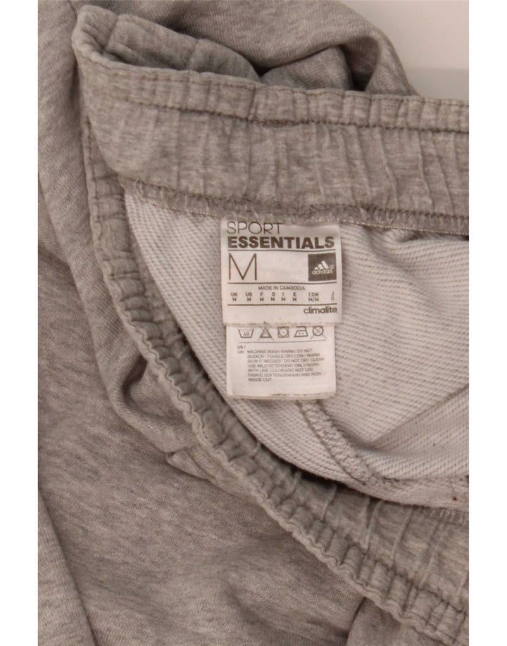 Adidas Mens Climalite Tracksuit Trousers Medium  Grey Cotton