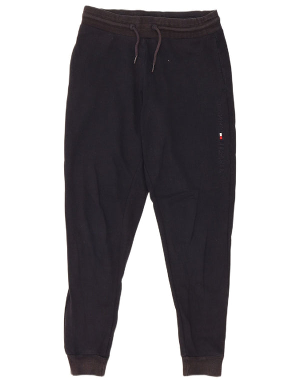Tommy Hilfiger Mens Tracksuit Trousers Joggers Medium Navy Blue Cotton