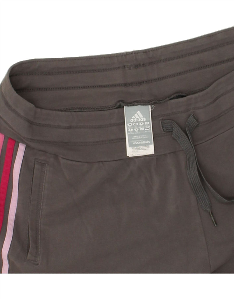 ADIDAS Womens Bermuda Sport Shorts UK 20/22 XL Grey Cotton | Vintage Adidas | Thrift | Second-Hand Adidas | Used Clothing | Messina Hembry 