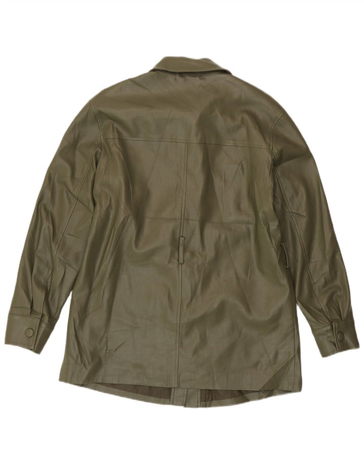 Marks & Spencer Womens Oversized Utility Jacket UK 10 Small Khaki