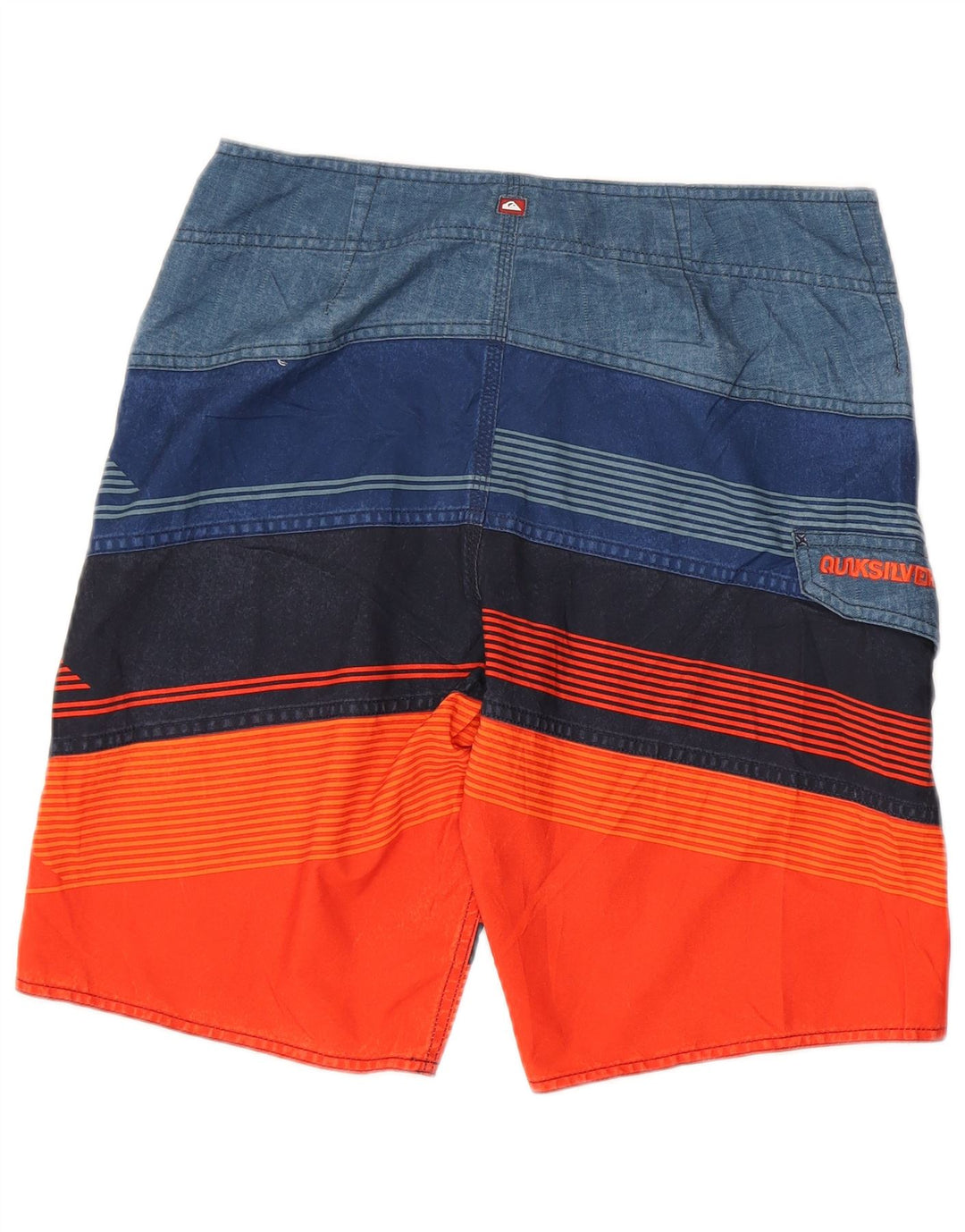 QUIKSILVER Mens Graphic Swimming Shorts Medium Multicoloured Striped