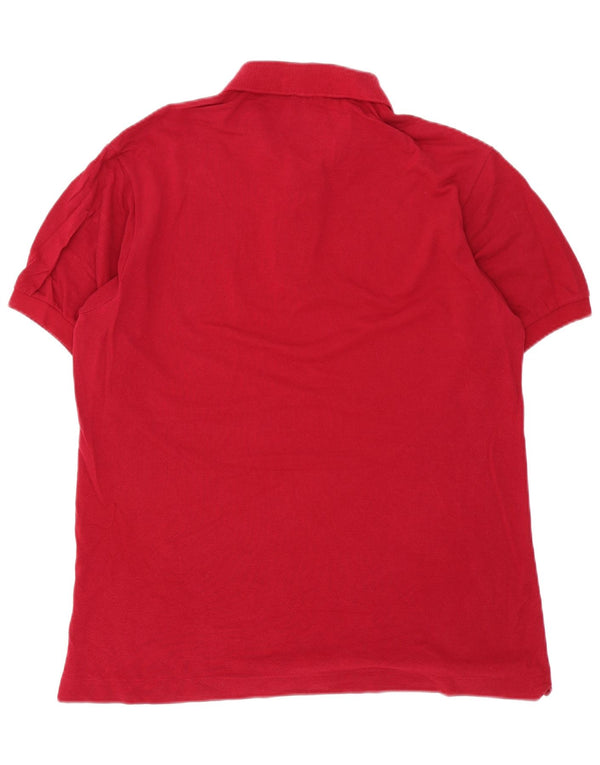 Lacoste Mens Polo Shirt Size 5 Large Red Cotton