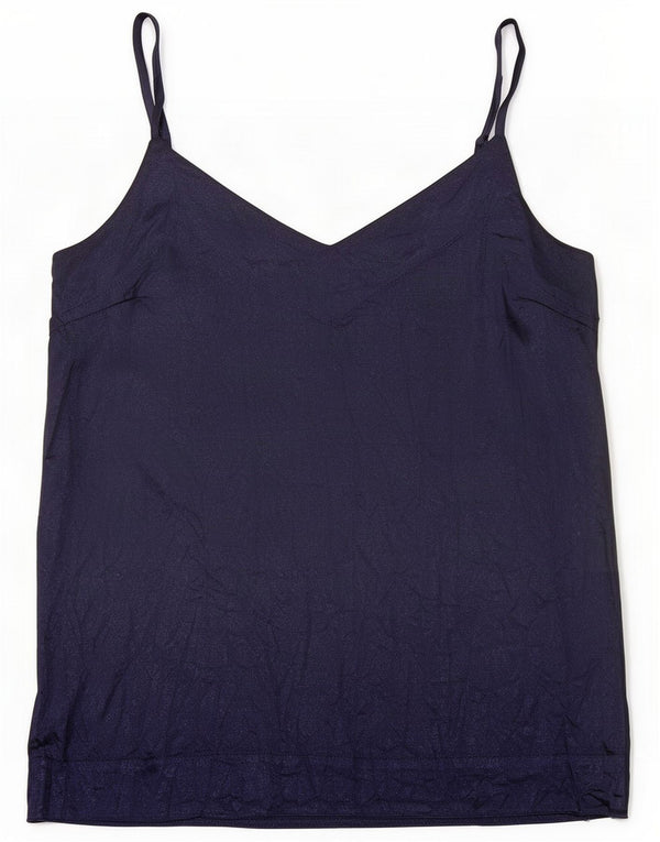 Warehouse Womens Cami Top UK 12 Medium Navy Blue