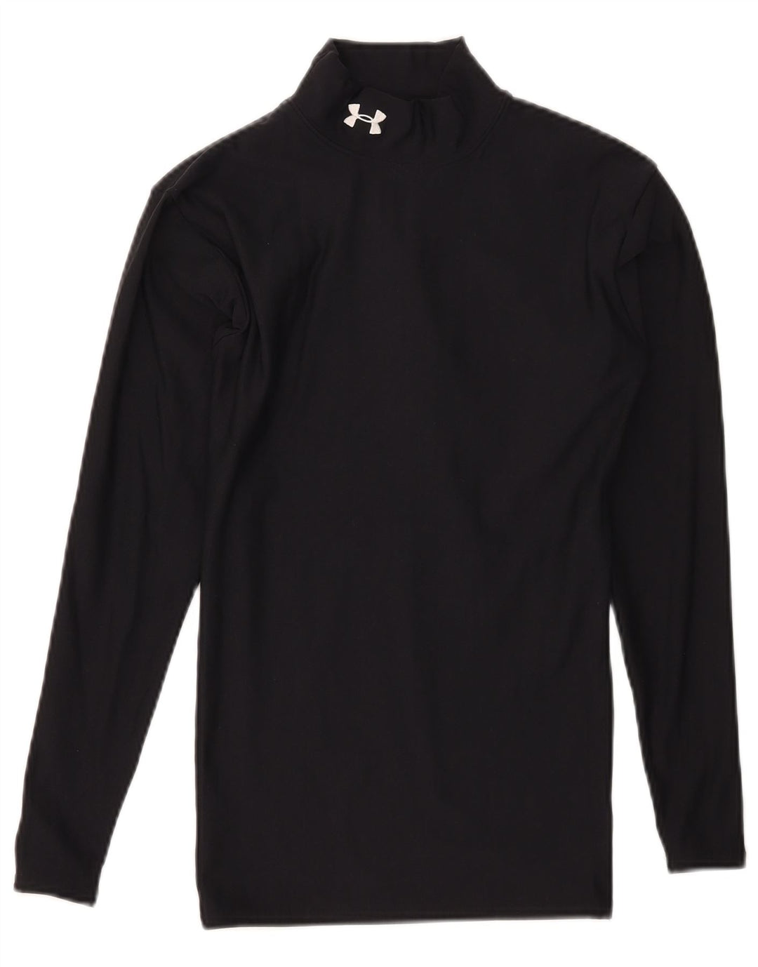 Under Armour Mens Cold Gear Top Long Sleeve Small Black Polyester