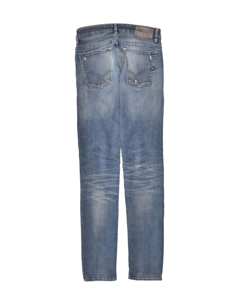 GAS Womens Slim Jeans W29 L34  Blue Cotton | Vintage Gas | Thrift | Second-Hand Gas | Used Clothing | Messina Hembry 