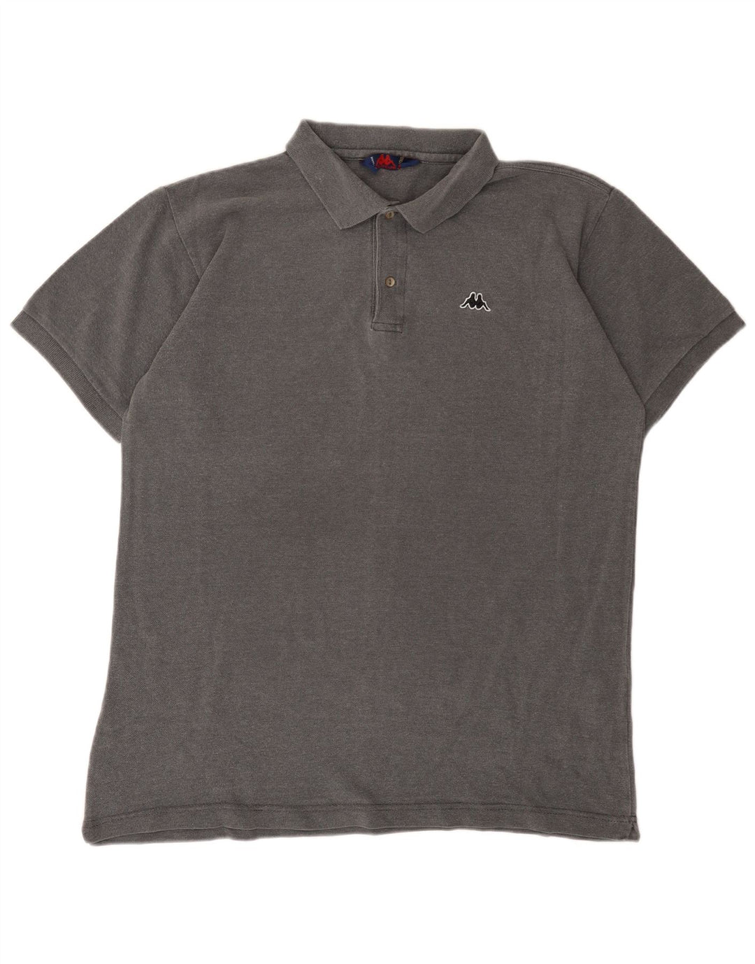 KAPPA Mens Polo Shirt XL Grey Cotton