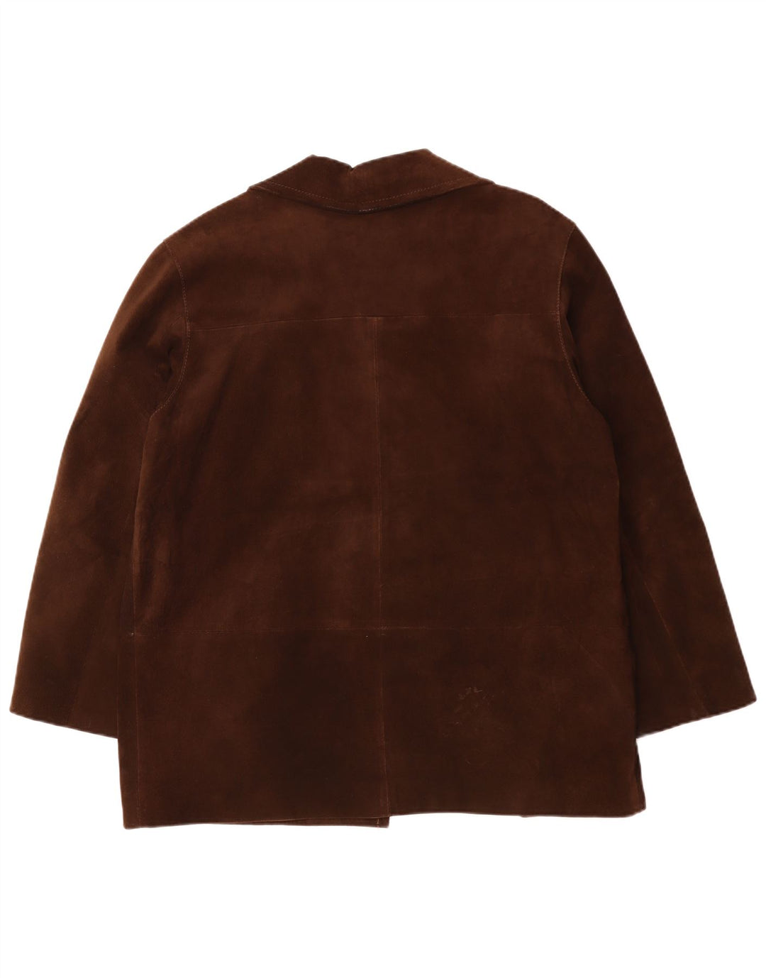 VIPA Womens Oversized Suede Jacket UK 18 XL Brown Leather