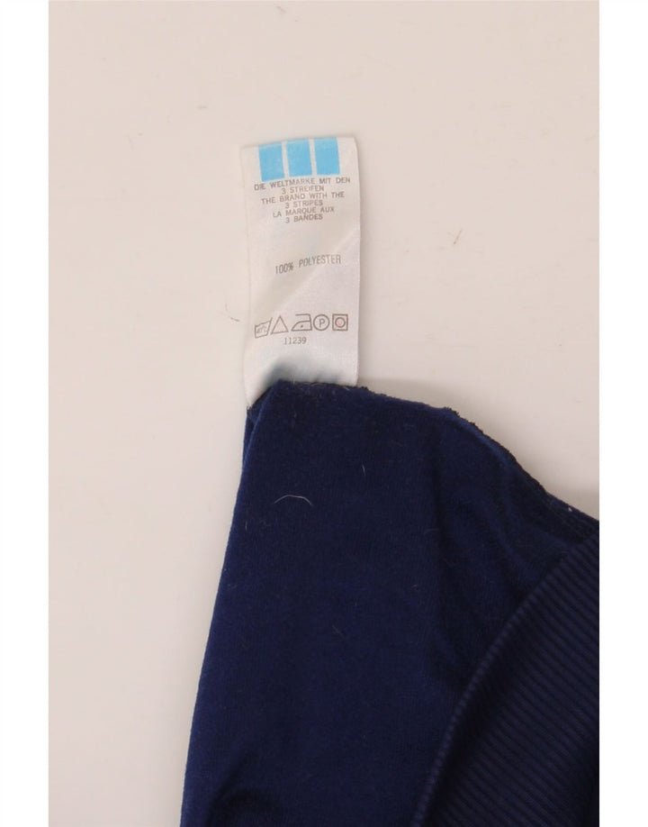 Adidas Mens Tracksuit Top Jacket UK 36/38 Small Navy Blue Polyester