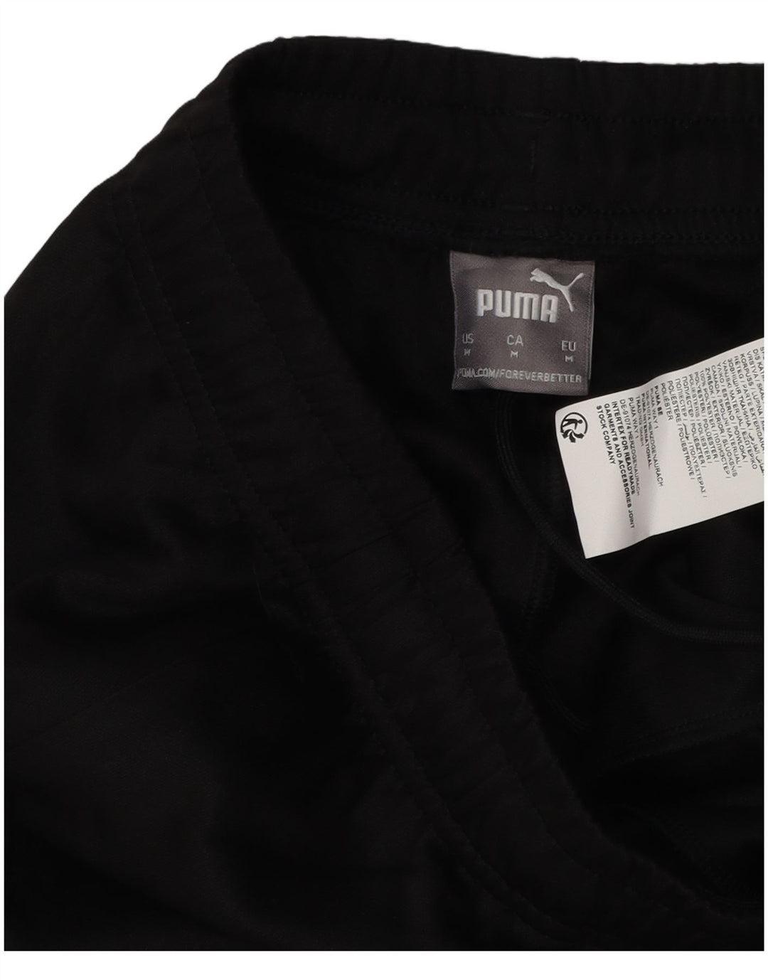 Puma Mens Tracksuit Trousers Medium  Black Colourblock Polyester