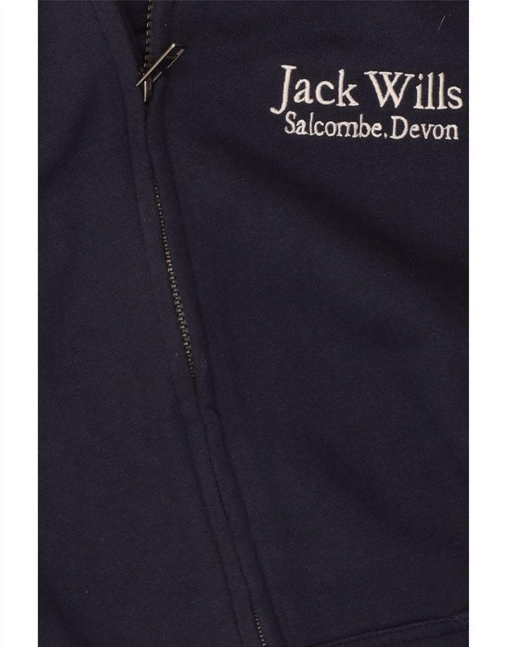 Jack Wills Boys Salcombe Devon Zip Hoodie Sweater 12-13 Years Navy Blue