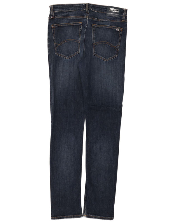 Tommy Hilfiger Mens Slim Jeans W34 L34 Blue Cotton