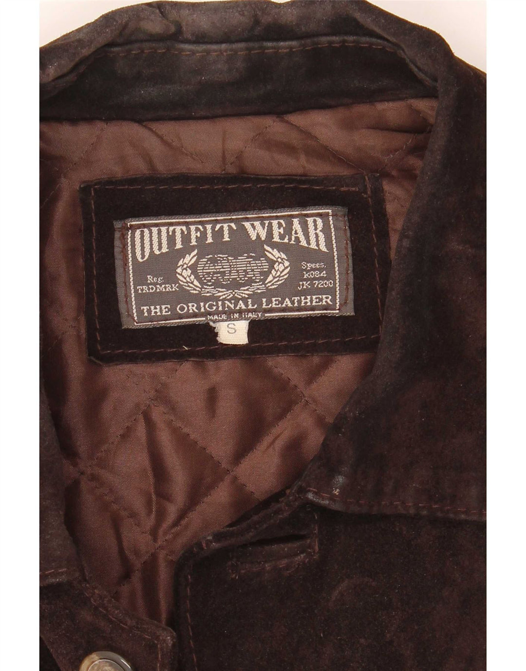 Vintage Mens Loose Fit Suede Jacket UK 36 Small Brown Leather