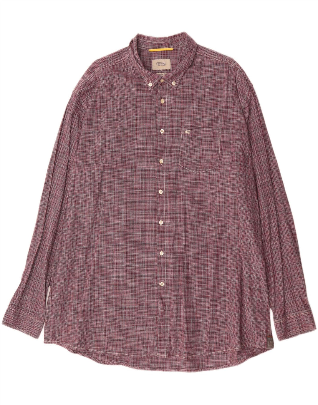 CAMEL ACTIVE Mens Regular Fit Shirt 2XL Red Pinstripe