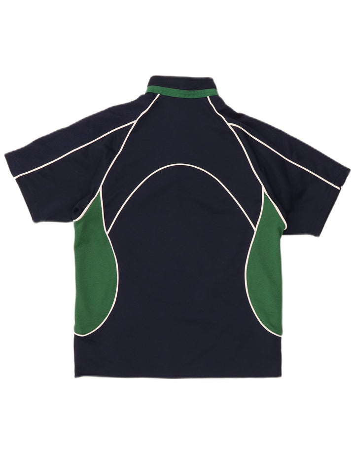 CANTERBURY Boys IRFU Graphic T-Shirt Top 7-8 Years Navy Blue Colourblock