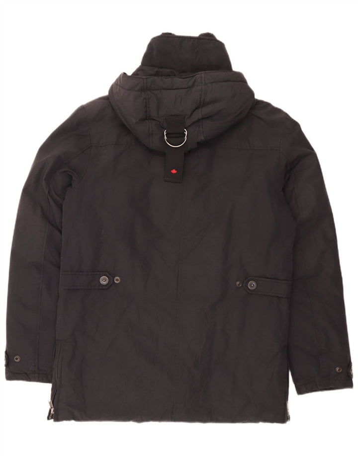 Canadiens Mens Hooded Padded Jacket IT 48 Medium Black Cotton