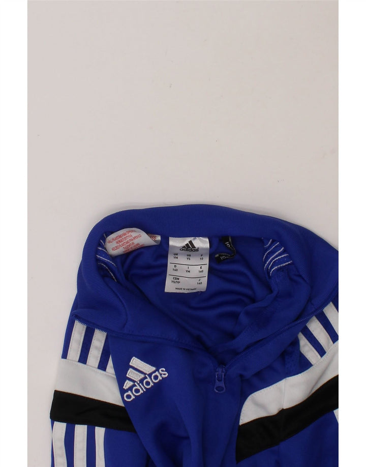 ADIDAS Boys Climacool Pullover Tracksuit Top 9-10 Years Medium Blue Vintage Adidas and Second-Hand Adidas from Messina Hembry 