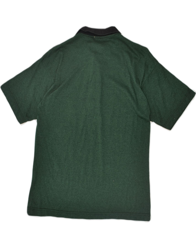 VINTAGE Mens Polo Shirt Medium Green Cotton | Vintage Vintage | Thrift | Second-Hand Vintage | Used Clothing | Messina Hembry 