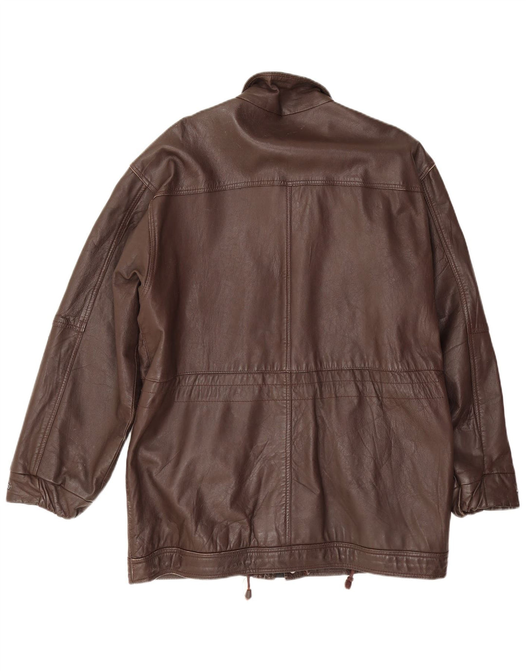 Vintage Mens Leather Jacket UK 38 Medium Brown Leather