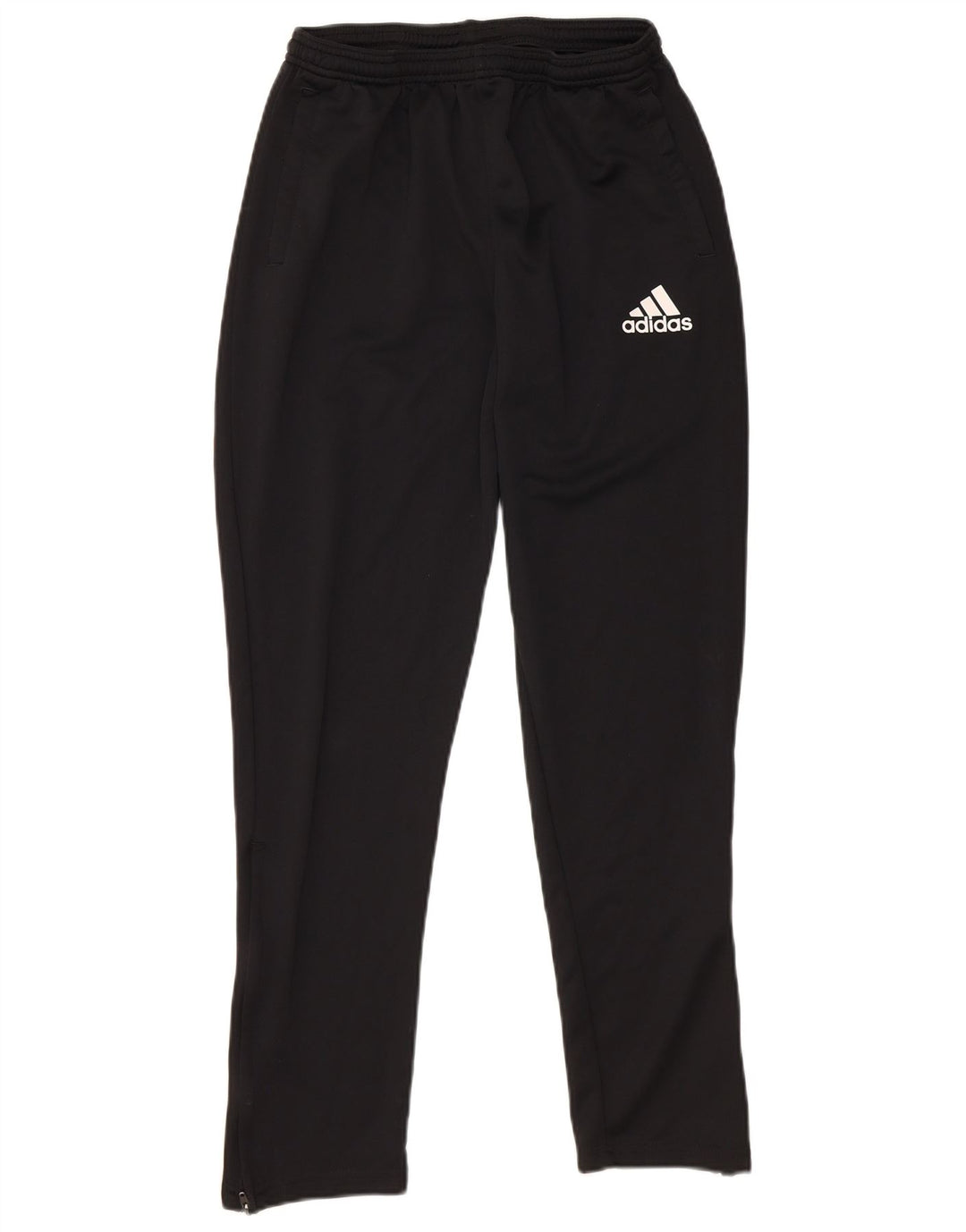 ADIDAS Boys Climalite Tracksuit Trousers 13-14 Years  Black Polyester