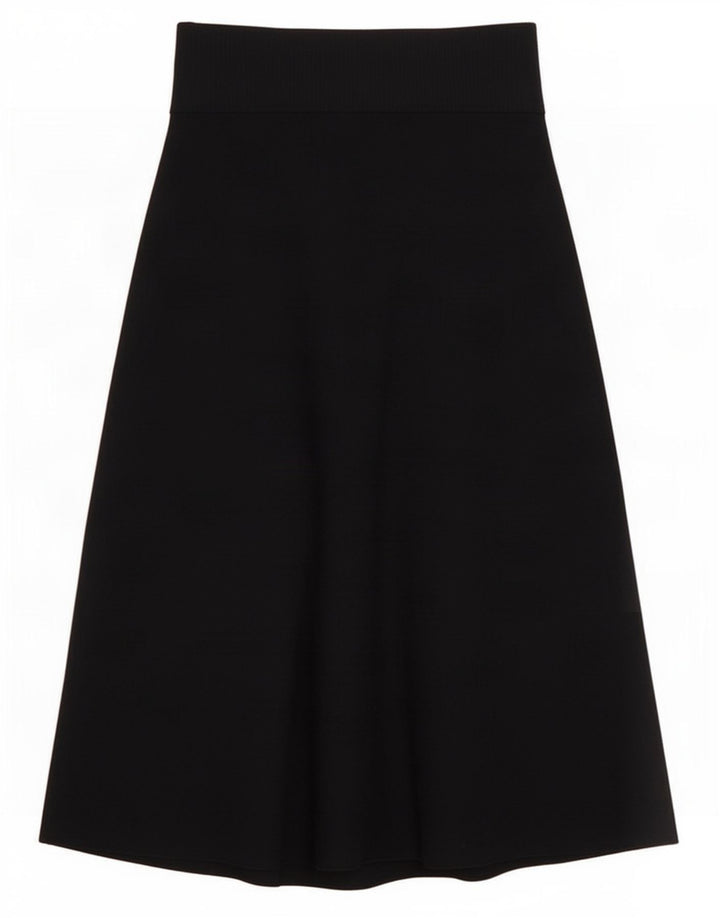 Cos Womens Knit Maxi Skirt Small W27 Navy Blue Wool