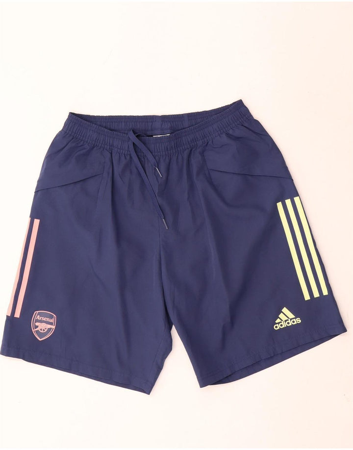 Adidas Mens Arsenal Sport Shorts Large Navy Blue Polyester