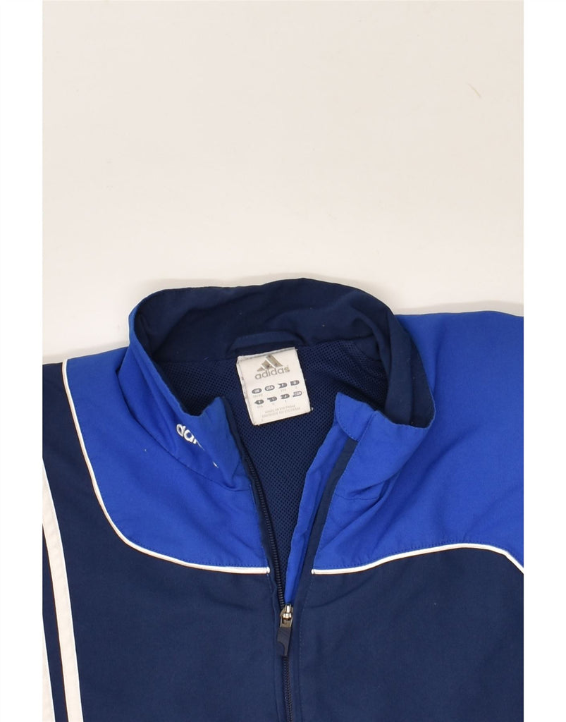 ADIDAS Mens Tracksuit Top Jacket UK 38/40 Medium Navy Blue Colourblock | Vintage Adidas | Thrift | Second-Hand Adidas | Used Clothing | Messina Hembry 