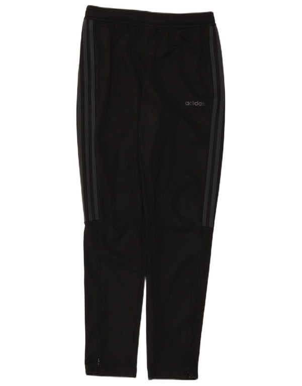 Adidas Boys Aeroready Tracksuit Trousers 13-14 Years Black Polyester