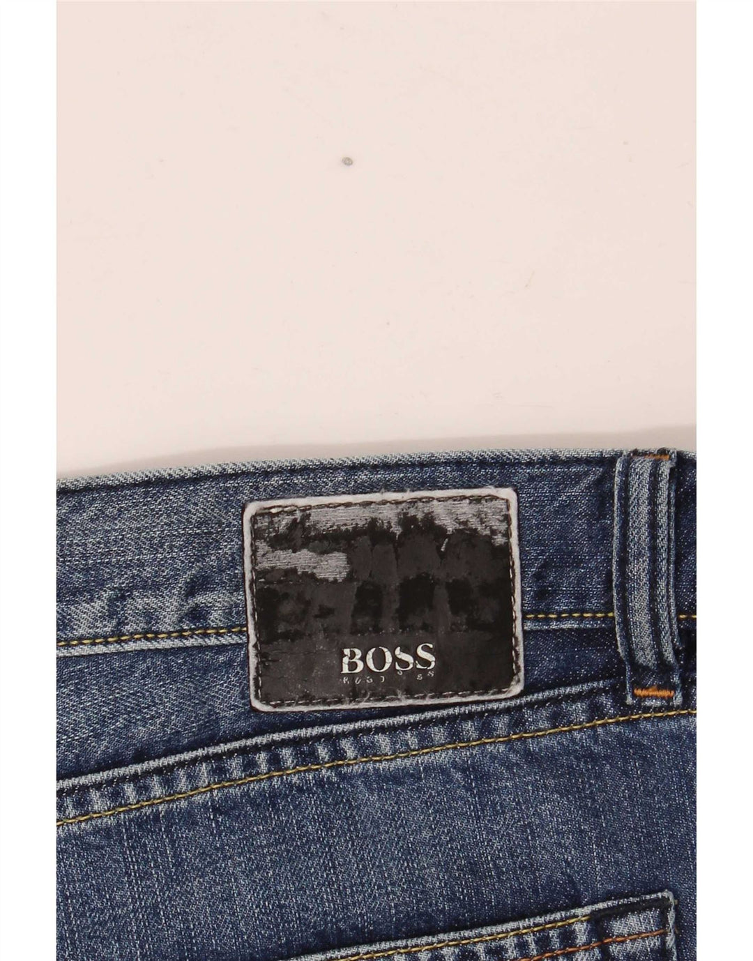 Hugo Boss Mens Loose Jeans W38 L30 Blue Cotton