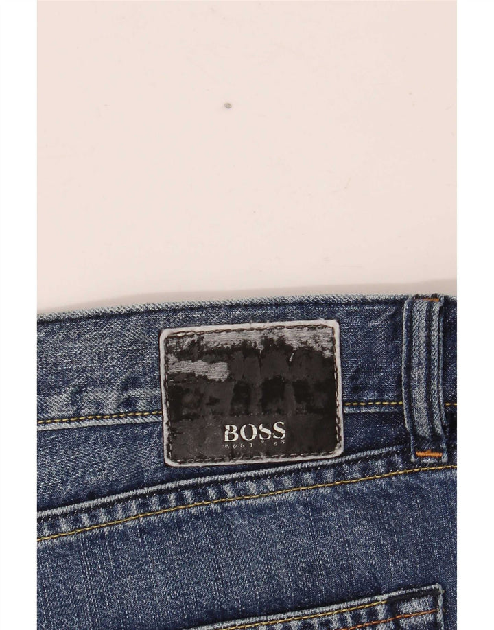 Hugo Boss Mens Loose Jeans W38 L30 Blue Cotton