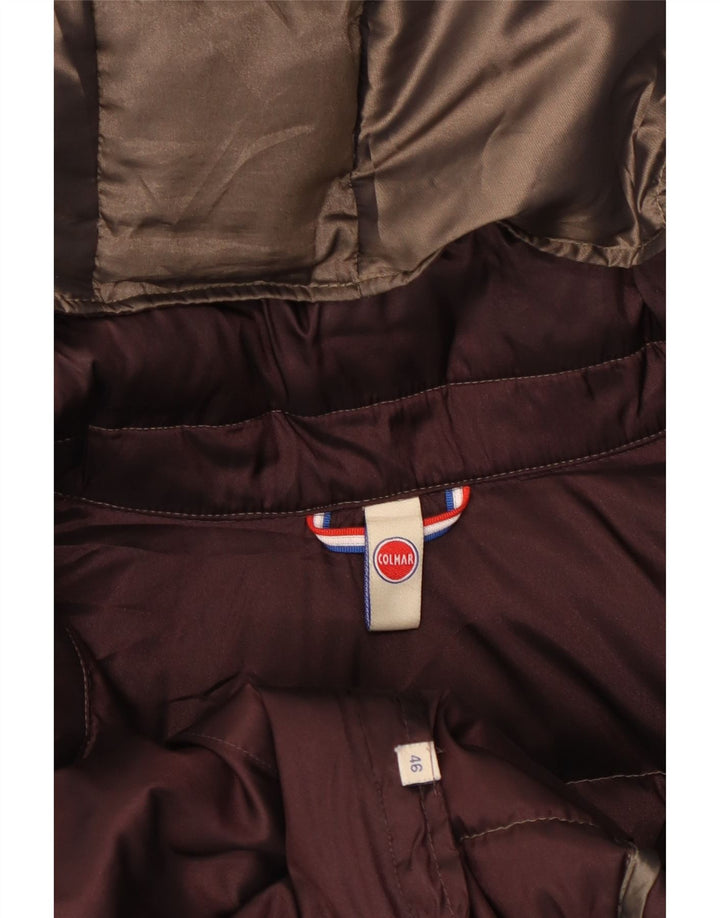 Colmar Womens Hooded Padded Jacket IT 46 Large Brown