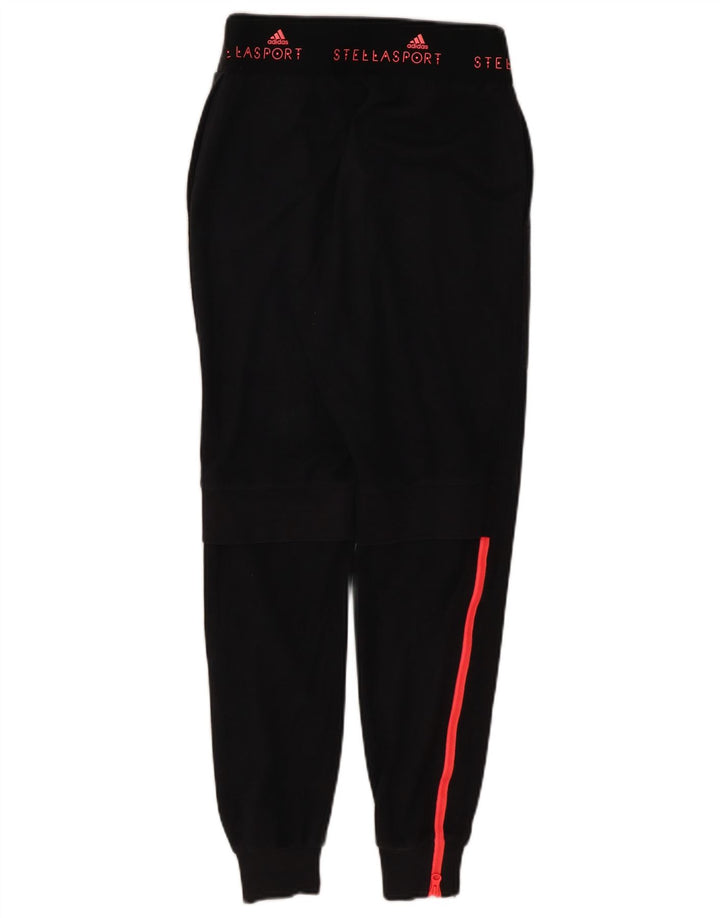 ADIDAS Womens Stella Graphic Tracksuit Trousers Joggers UK 4/6 XS  Black