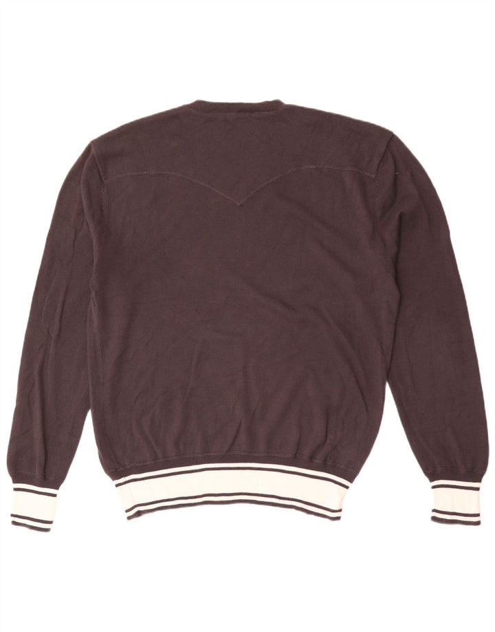 Levi's Mens Crew Neck Jumper Sweater XL Brown Cotton