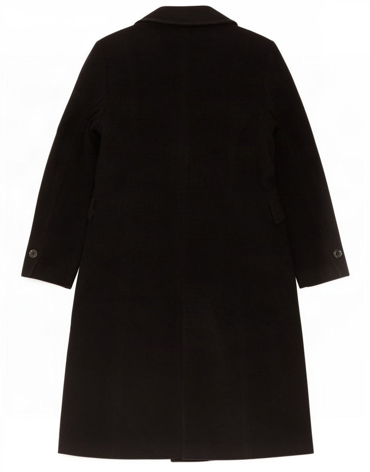 Zara Womens Overcoat EU 40 Medium Black Wool