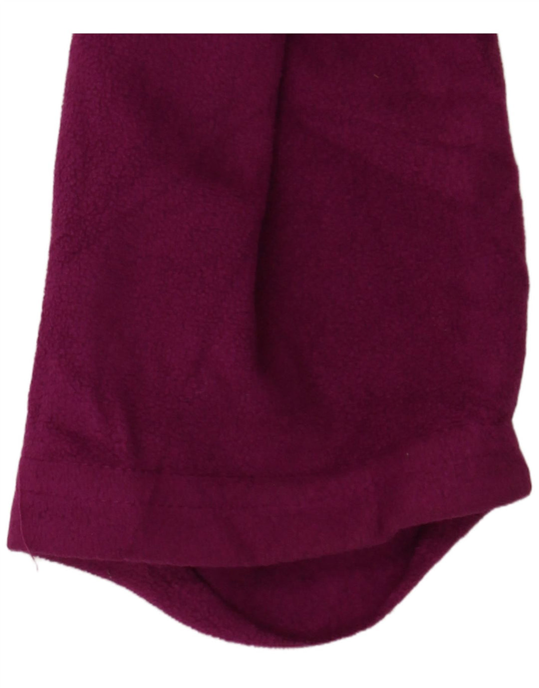 EDDIE BAUER Womens Zip Neck Fleece Jumper UK 16 Large Purple Polyester