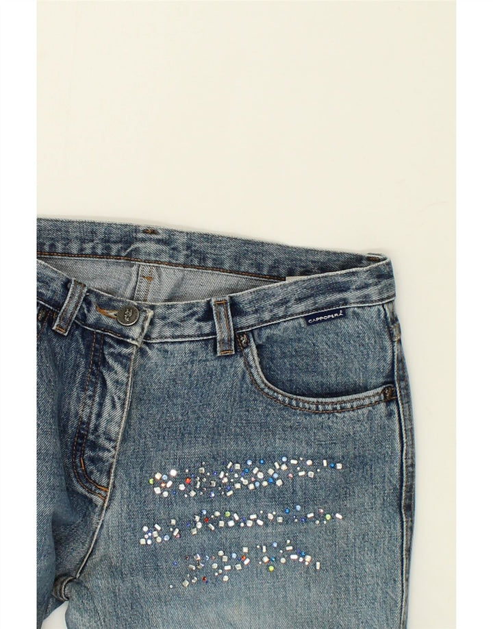 CAPPOPERA Womens Slim Jeans IT 42 Medium W30 L29 Blue Spotted Cotton Vintage Cappopera and Second-Hand Cappopera from Messina Hembry 