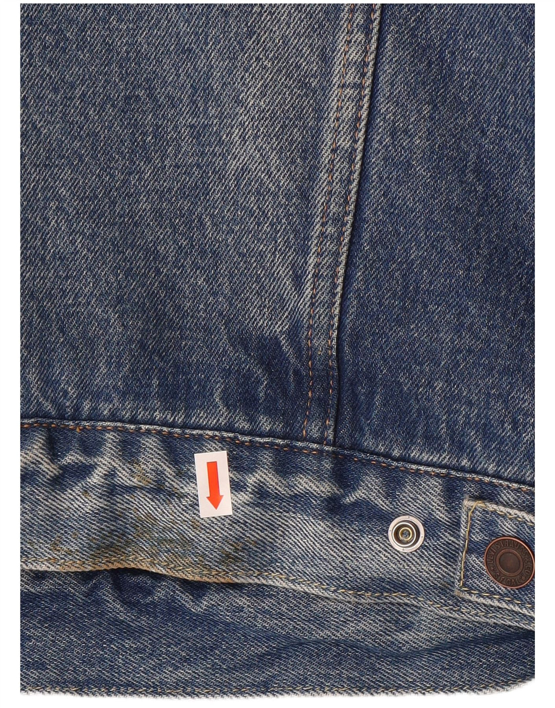 Levi's Mens Denim Sherpa Jacket UK 40 Large Blue Cotton