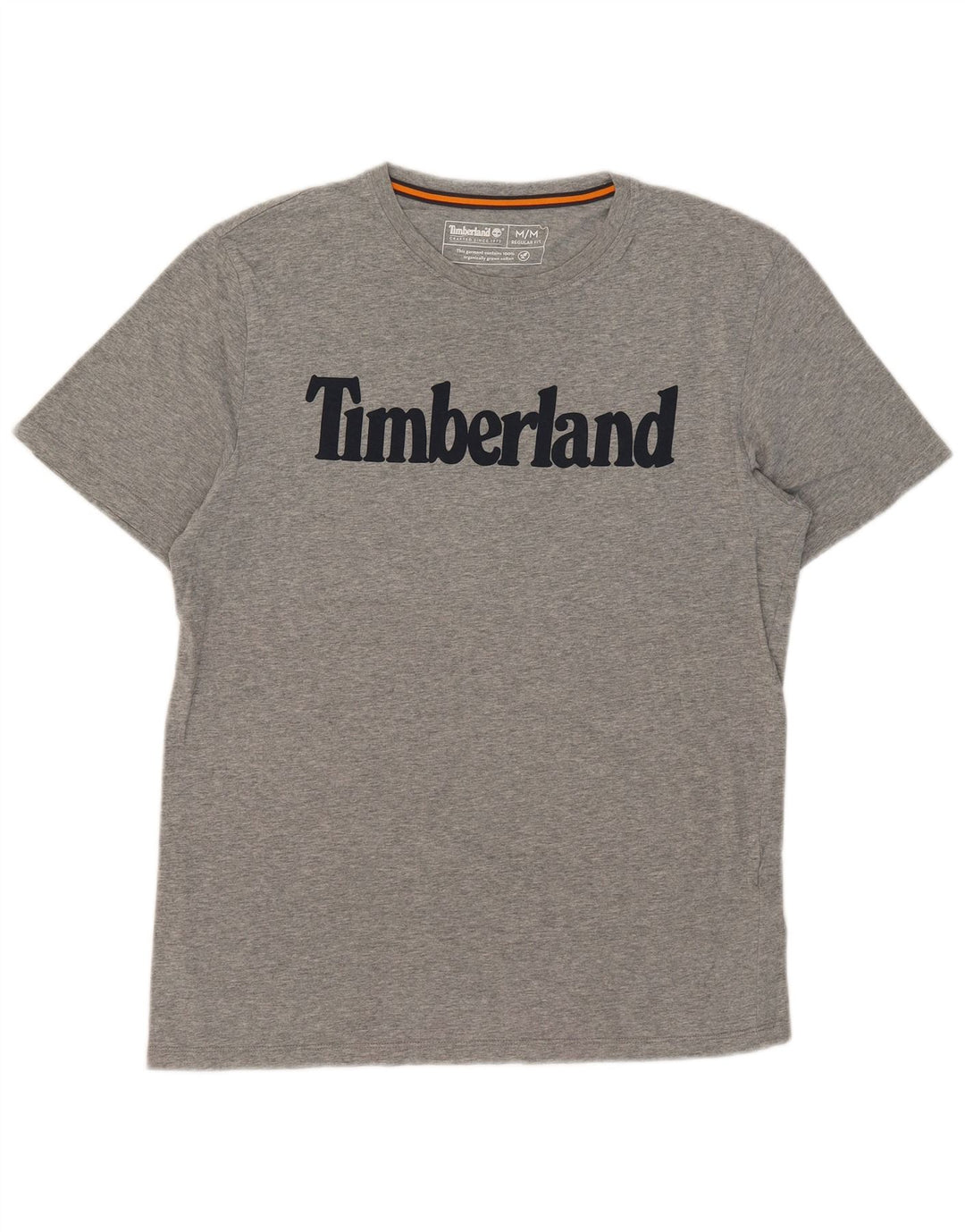 Timberland Mens Regular Fit Graphic T-Shirt Top Medium Grey Cotton