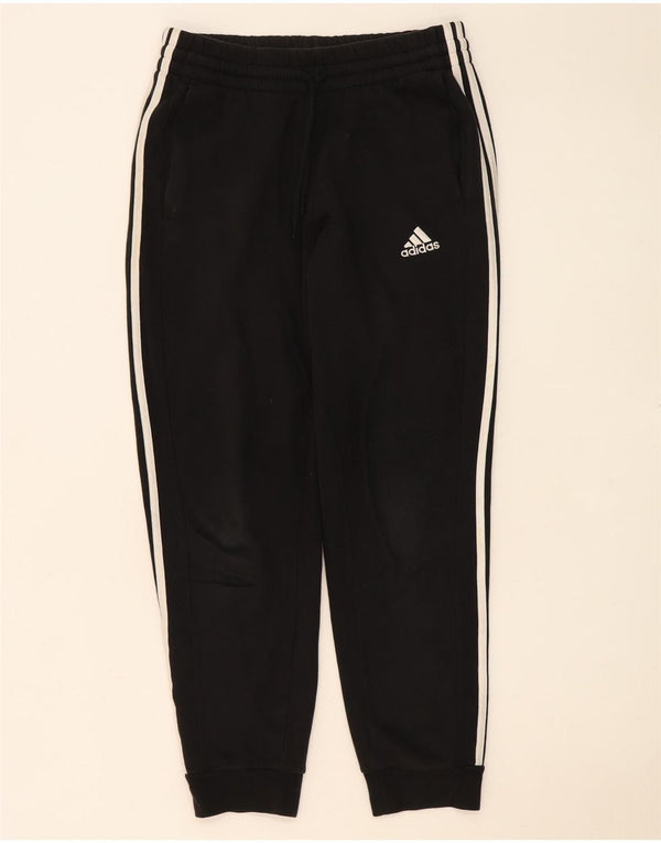 Adidas Womens Tracksuit Trousers Joggers UK 14 Medium  Black Cotton