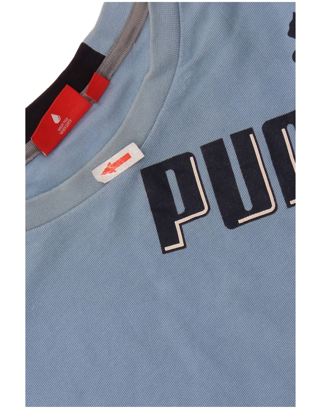 PUMA Mens Graphic Top Long Sleeve XL Blue Cotton