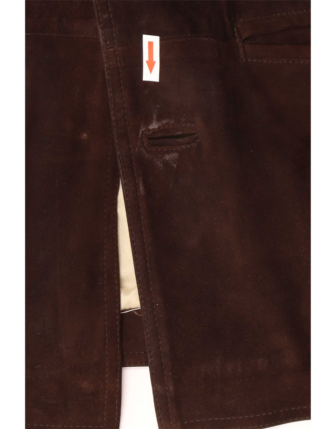 David Moore Mens Suede Windbreaker Coat IT 50 Large Brown Leather