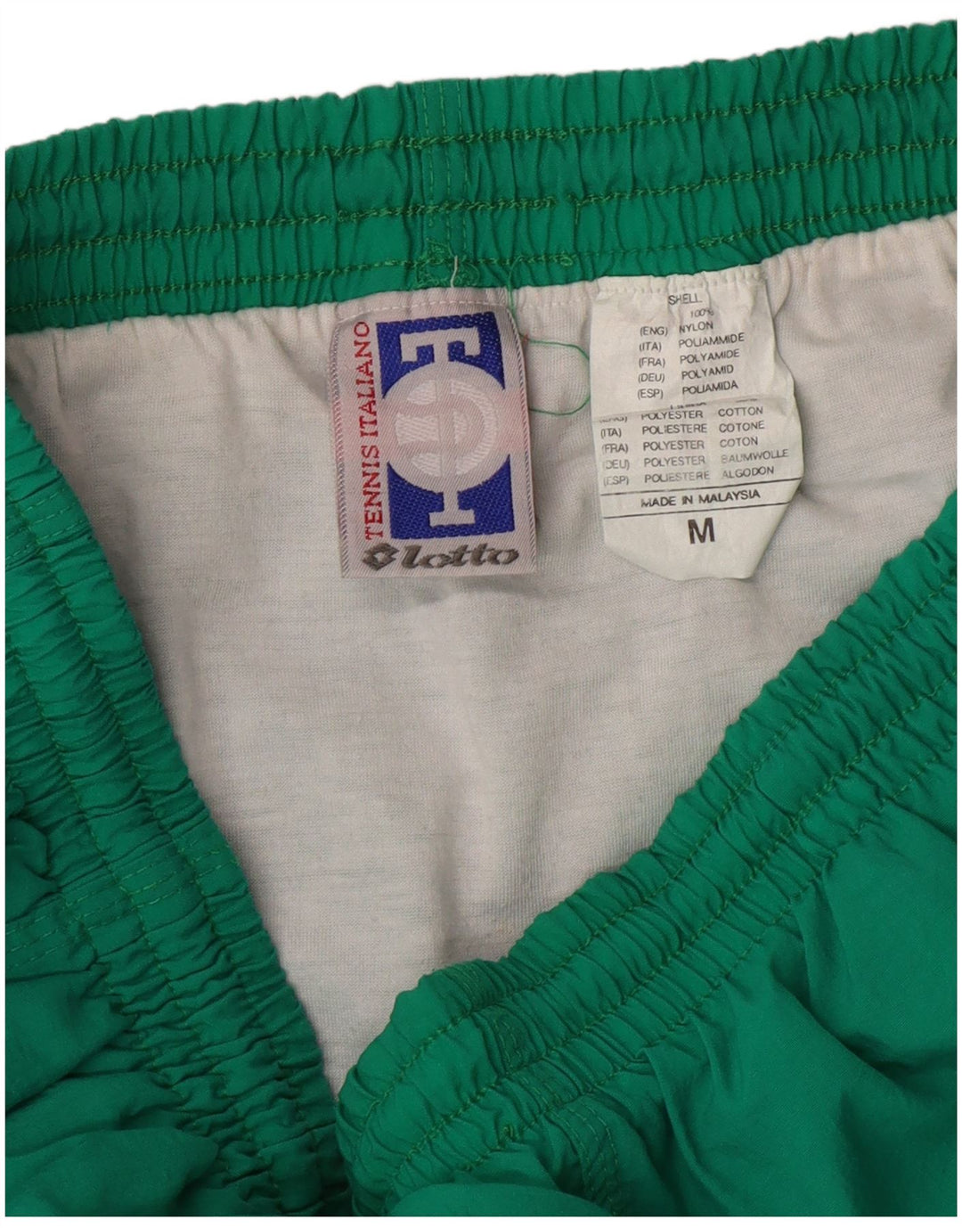 Lotto Mens Sport Shorts Medium Green Nylon Sports