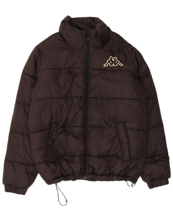 KAPPA Mens Padded Jacket UK 40 Large Black Polyester