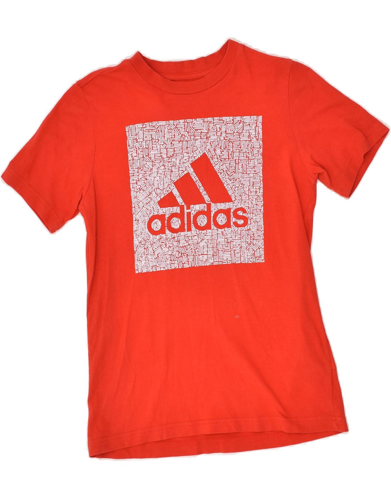 ADIDAS Boys Graphic T-Shirt Top 11-12 Years Red Cotton | Vintage Adidas | Thrift | Second-Hand Adidas | Used Clothing | Messina Hembry 