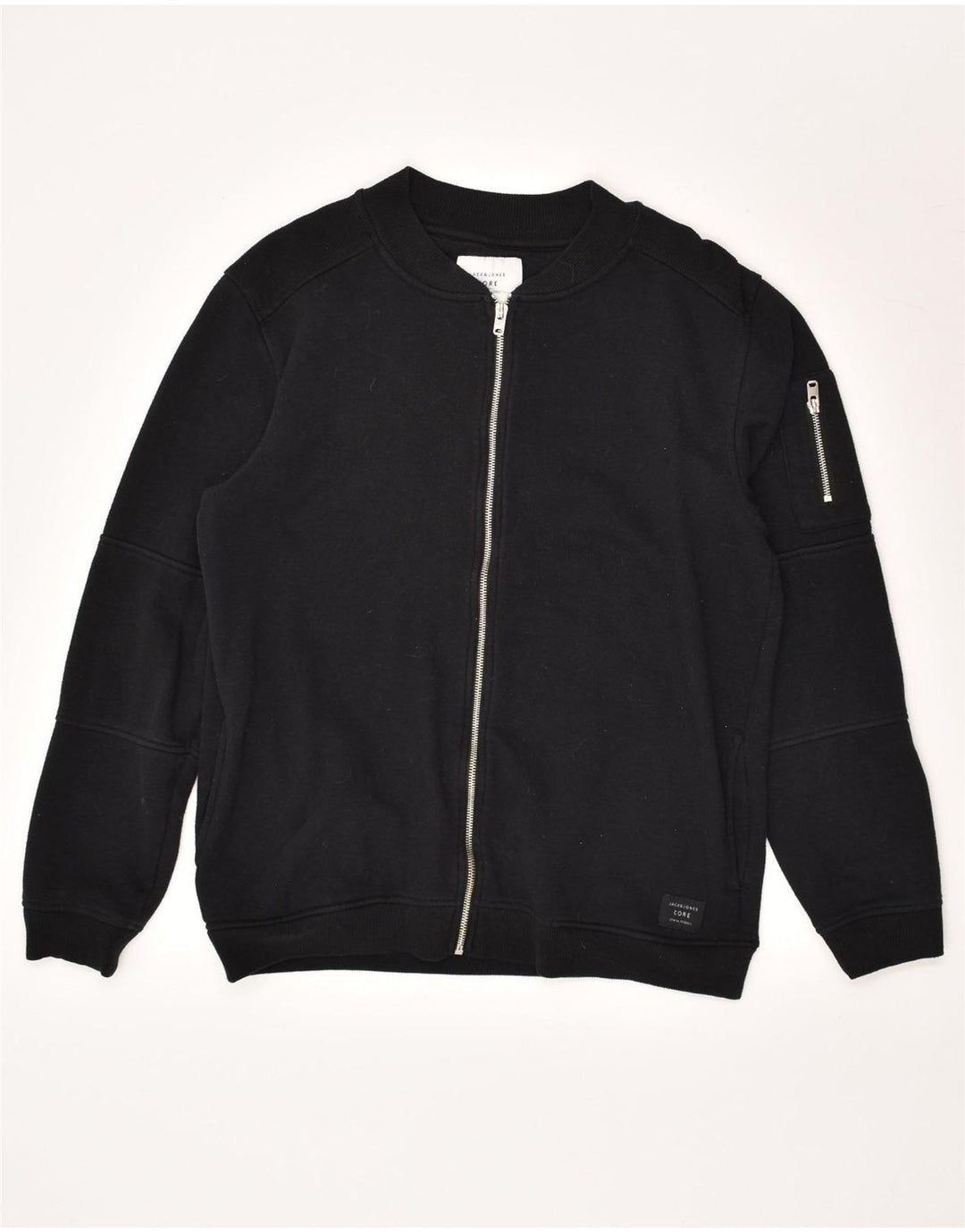 JACK & JONES Mens Tracksuit Top Jacket Large Black Cotton | Vintage Jack & Jones | Thrift | Second-Hand Jack & Jones | Used Clothing | Messina Hembry 