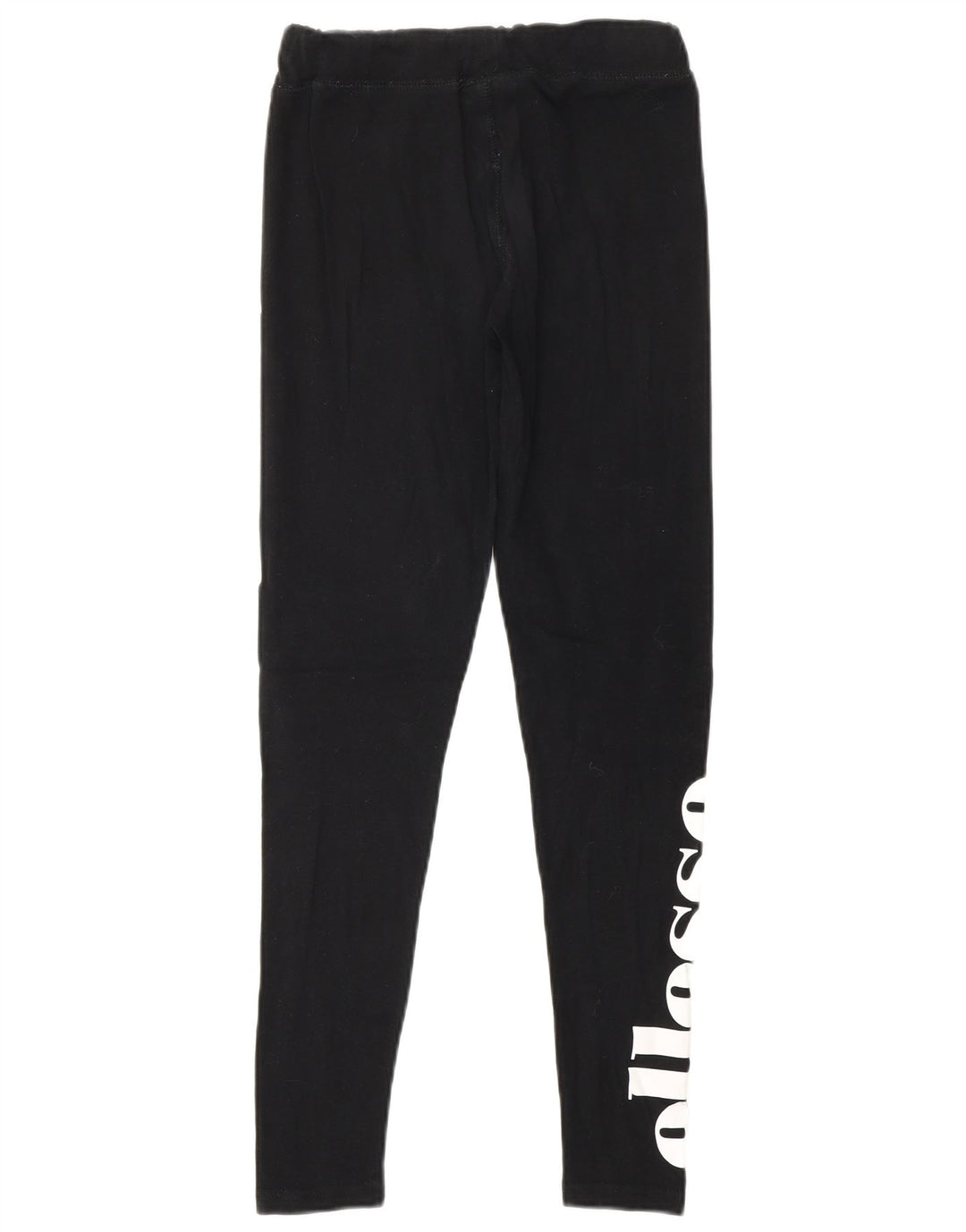 ELLESSE Womens Graphic Leggings UK 8 Small  Black