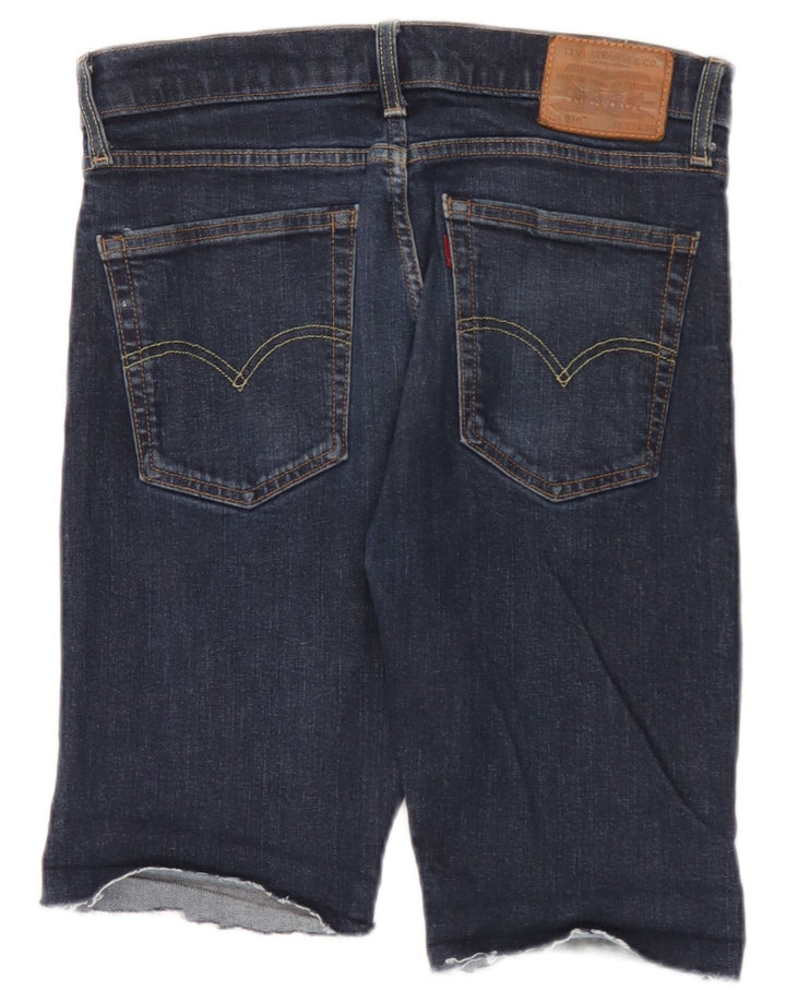 Levi's Mens 510 Denim Shorts W32 Medium Navy Blue Cotton