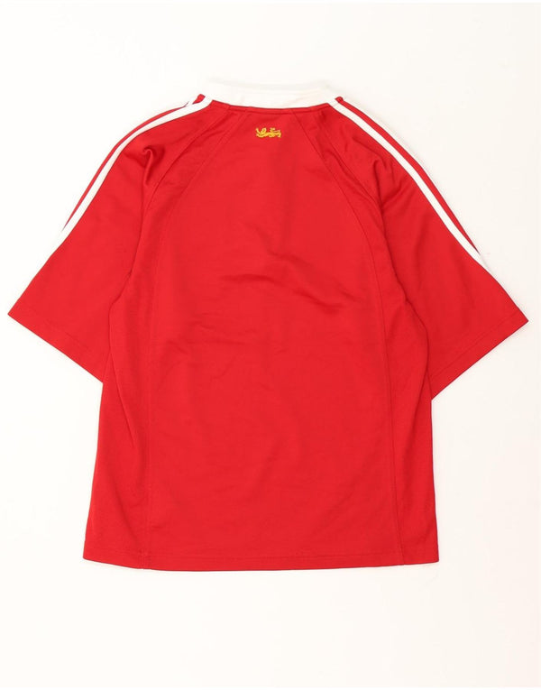 Adidas Mens Zurich Graphic T-Shirt Top Small Red Colourblock Polyester