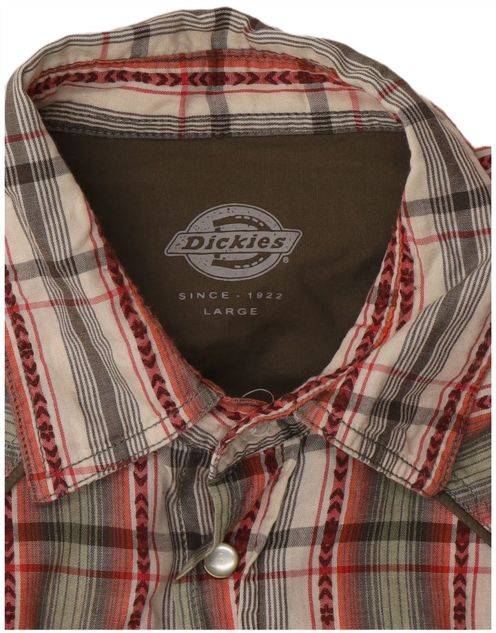 Dickies Mens Shirt Large Multicoloured Check
